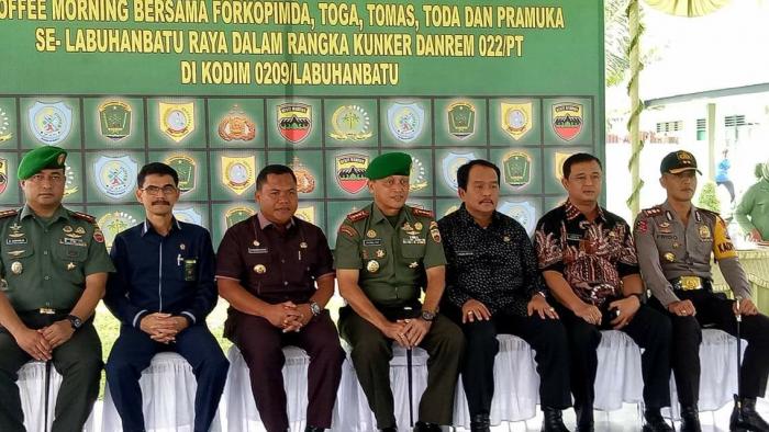 Ciptakan Kondusifitas Daerah, Bupati Labuhanbatu Apresiasi Dandim dan Kapolres
