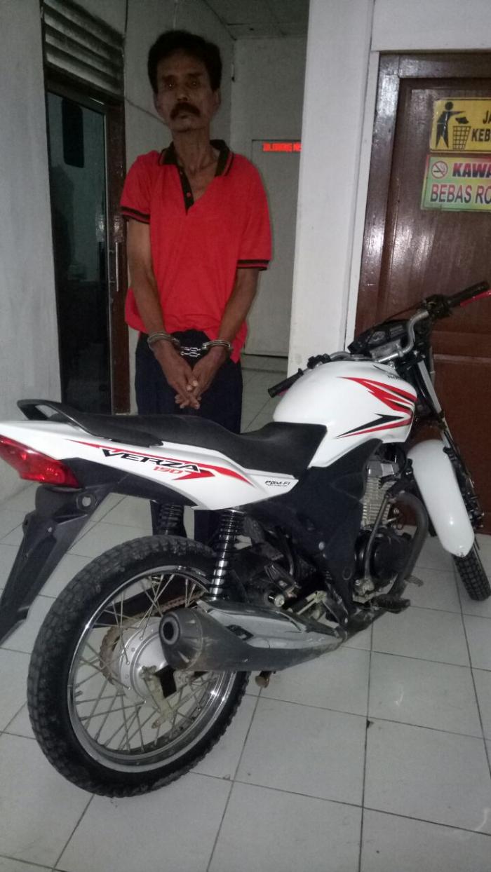 Kakek Uzur ini Masih Nekat Curi Sepeda Motor 