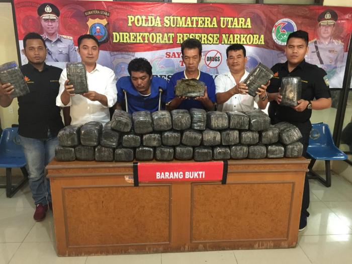 75 Kg Ganja Gagal Beredar di Medan
