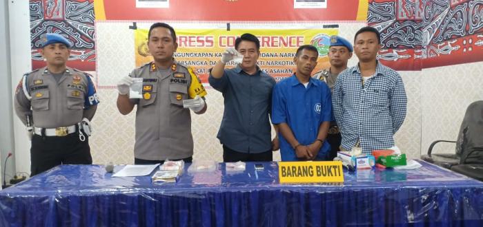 Buyung Air, BD 3 Plastik Sabu Ditembak Polres Asahan