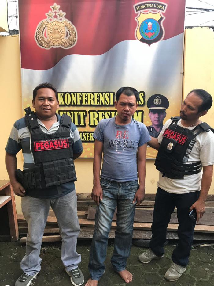 Polsek Patumbak Ringkus Perampok di Simpang Amplas 