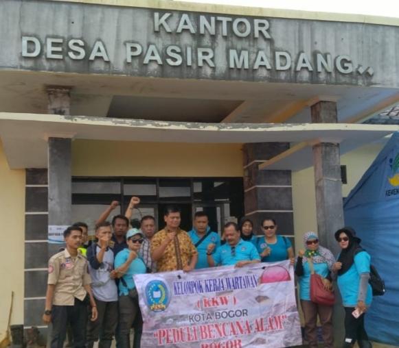 KKW KOTA BOGOR, KIRIM BANTUAN KORBAN BANJIR DI SUKAJAYA