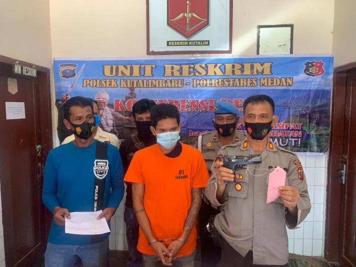 Miliki Senpi Ilegal, Residivis Diciduk Tekab Polsek Kutalimbaru