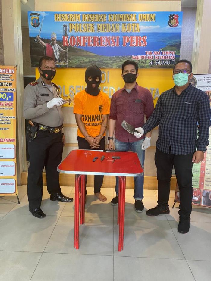 Polsek Medan Kota Amankan Pencuri Kabel Telkom 