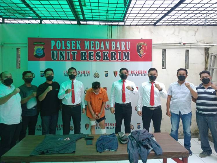 Reskrim Polsek Medan Baru Tembak Residivis Curas