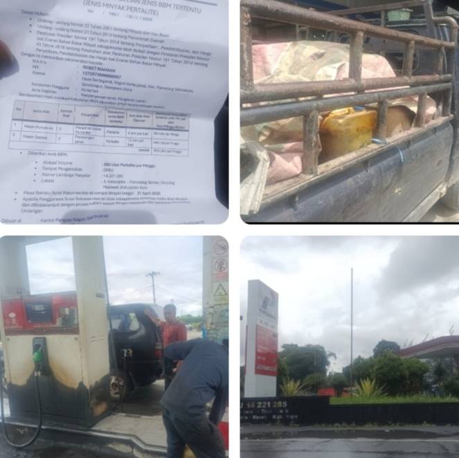 Diduga SPBU 14.221.285 Mulawari Jual Bahan Bakar Minyak Bermodus Surat Rekomendasi