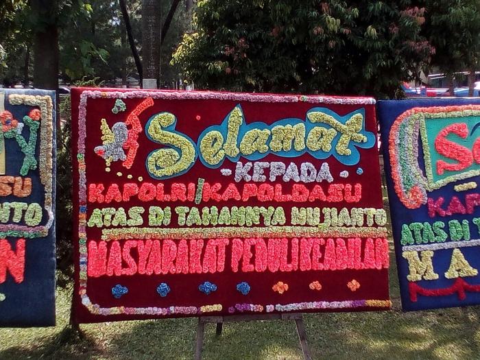 Pasca Mujianto Ditahan, Poldasu Kebanjiran Papan Bunga