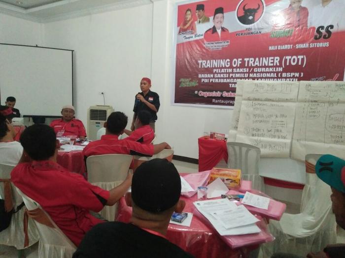 PDIP Labuhanbatu Lakukan Pelatihan Badan Saksi Pemilu