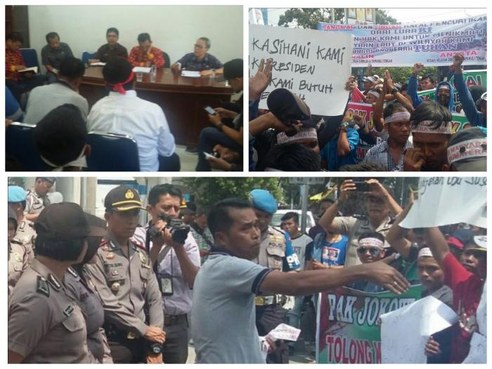 Anak Istri Haus dan Lapar, 2.500 Nelayan Demo Kantor Gubsu