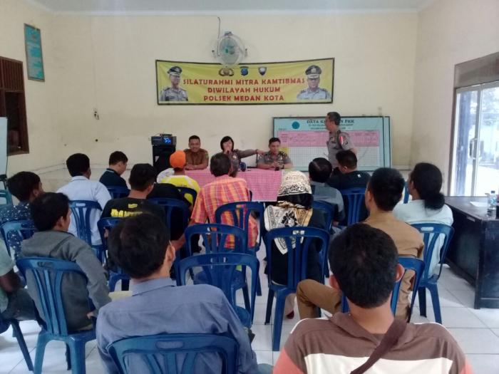 Polsek Medan Kota Silaturrahmi dengan Mitra Kamtibmas