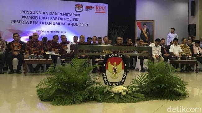 Ini Nomor Urut 14 Parpol di Pemilu 2019