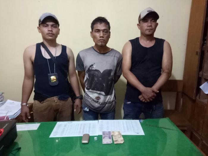 Polsek Bilah Hilir Tangkap Pengendara Ninja Bawa Sabu