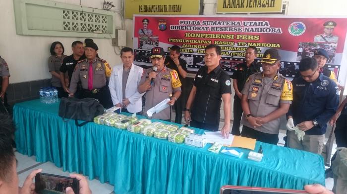 Poldasu Tembak Mati Tersangka Kurir 14 Kg Sabu 