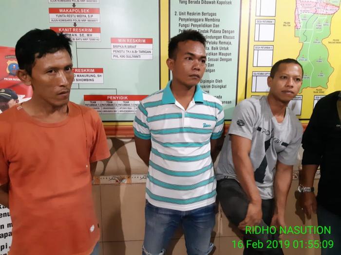 Diviralkan via Medsos, Tiga Preman Dibekuk Pegasus Polsek Patumbak 