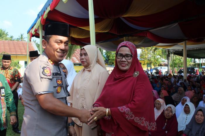 Kapolres Asahan Ajak Warga Air Joman Jaga Kondusifitas Menjelang Pemilu 