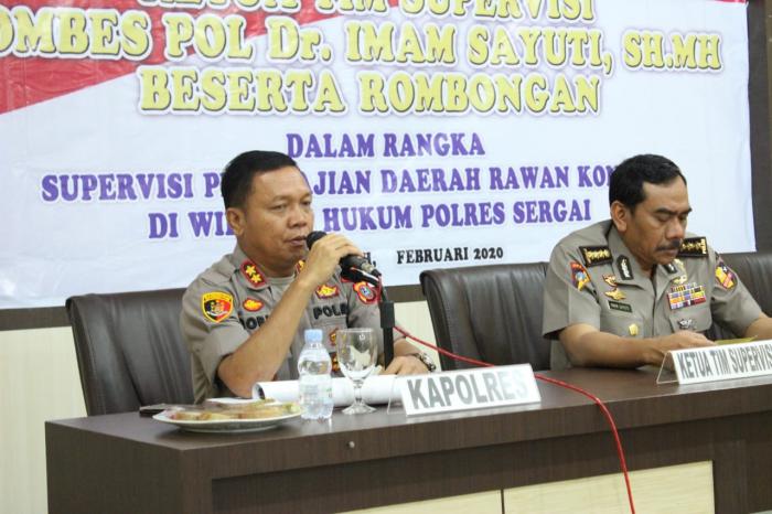 Tim Supervisi SOPS Mabes Polri Kunker ke Polres Sergai