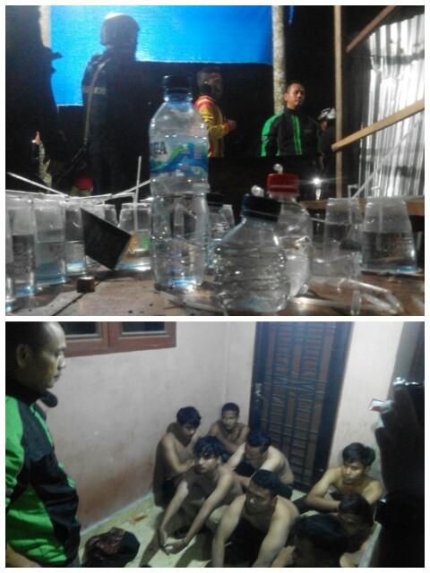 Polsek Sunggal Bakar Lapak Penjualan Sabu Beromset Ratusan Juta Rupiah Perhari