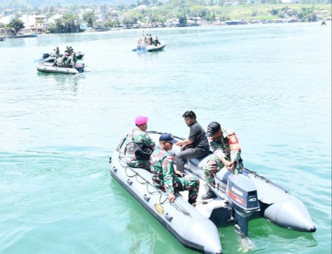 20 Kapal Patroli Disiaga Amankan Perairan Danau Toba Selama F1 Powerboat