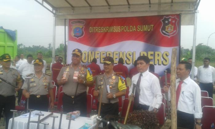 Delapan Ninja Sawit Ditangkap, 13 Ton TBS Disita