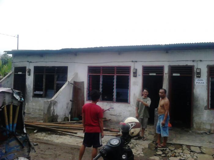 Delapan Rumah Rusak Diterjang Puting Beliung di Patumbak