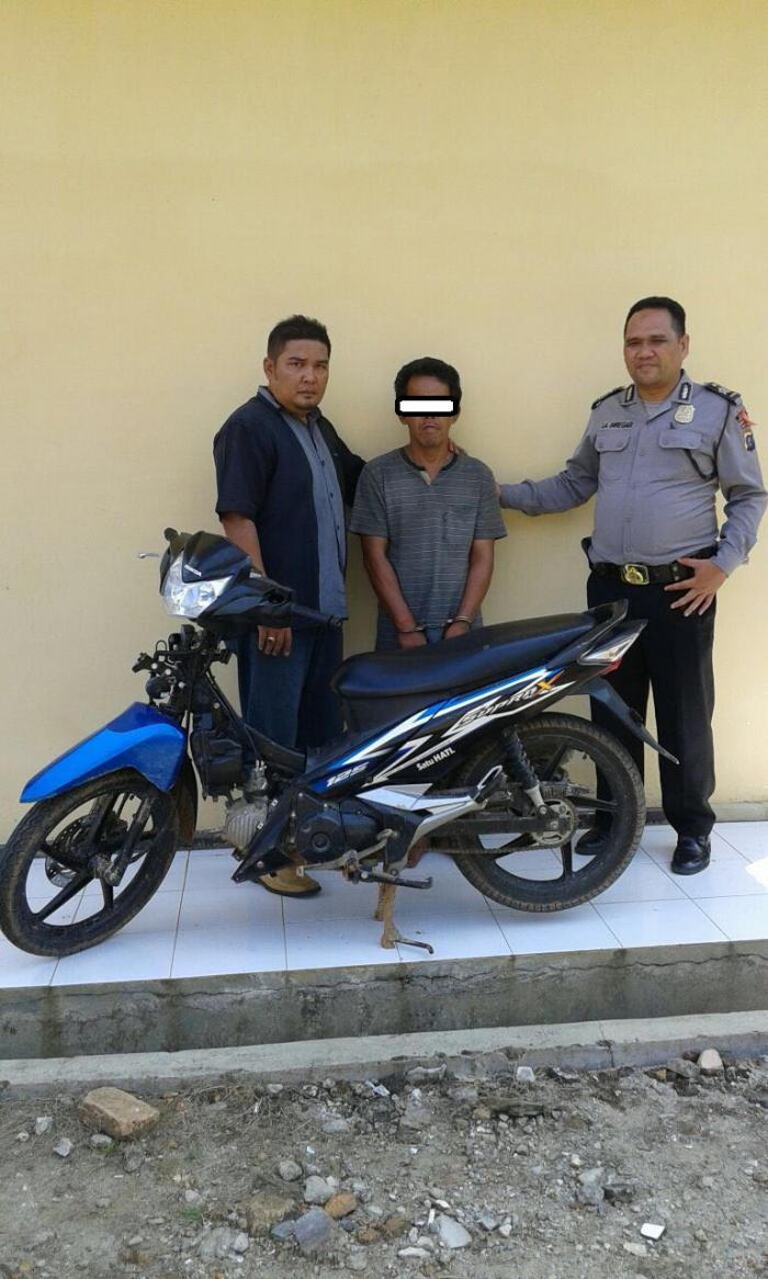Pelaku Penggelapan Sepeda Motor Dibekuk