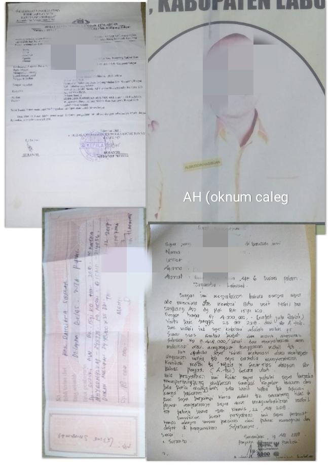 Caleg di Labusel Dilaporkan Penggelapan