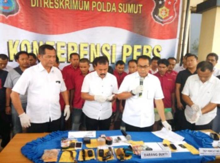 Sindikat Perampokan Mobil di Tol Diungkap Poldasu 