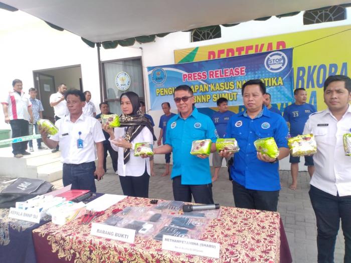 Dikendalikan Dua Lapas, 8 Kg Sabu Tujuan Karo Gagal Beredar