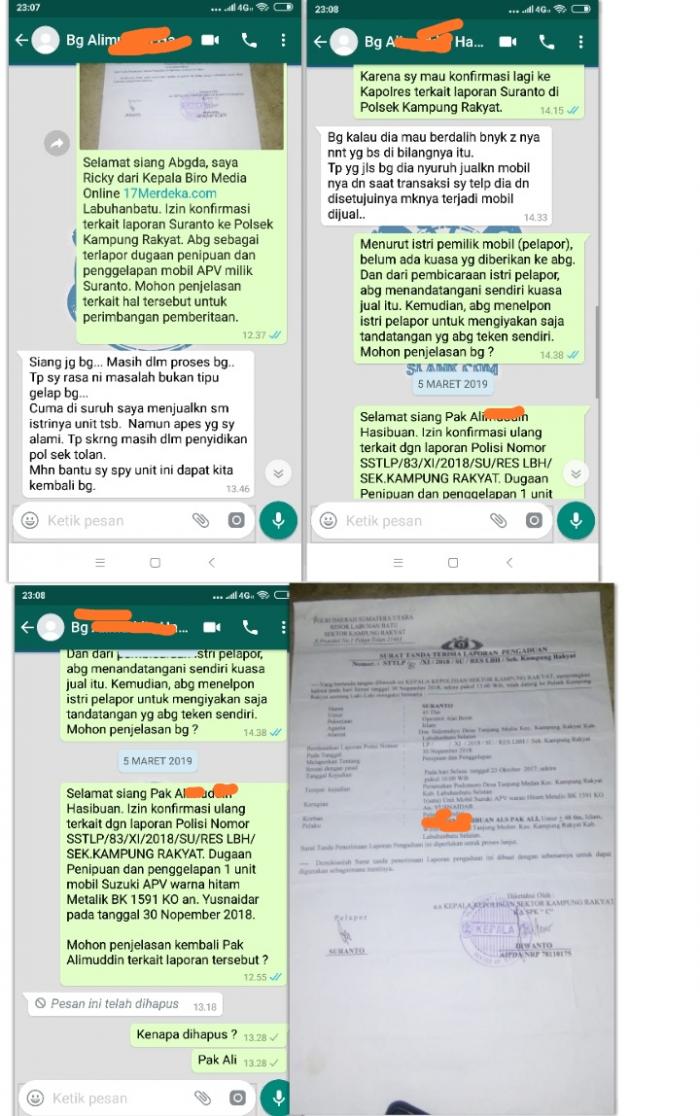 Dugaan Penggelapan Mobil, MS Tuding AH Dalangnya