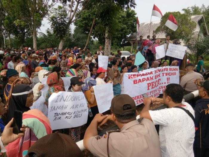 Ribuan Petani Minta PTPN2 Kebun Patumbak Hentikan Okuvasi