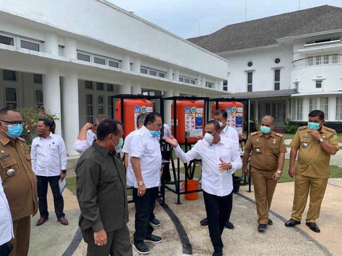 PDAM Tirtanadi Siapkan Tangki Air Pencuci Tangan kepada Masyarakat