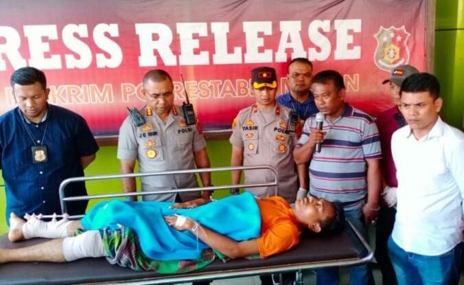 Polsek Sunggal Tembak Pelaku Pembunuh Pemuda Bercelana Pramuka