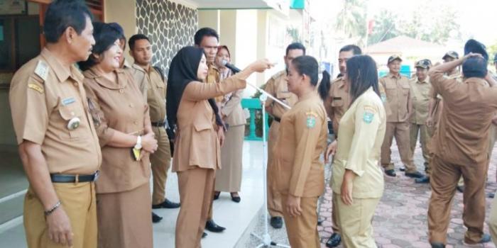 Antisipasi Covid-19, Camat dan Jajaran Cek Kesehatan Periksa Suhu Tubuh
