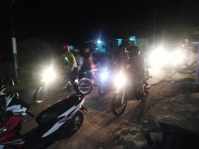 Cegah Penyebaran Corona, Polsek Namorambe Gelar Patroli Malam