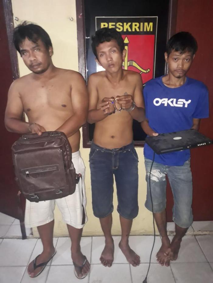 Bongkar Rumah Pakai Linggis, Trio Maling Diringkus Polisi