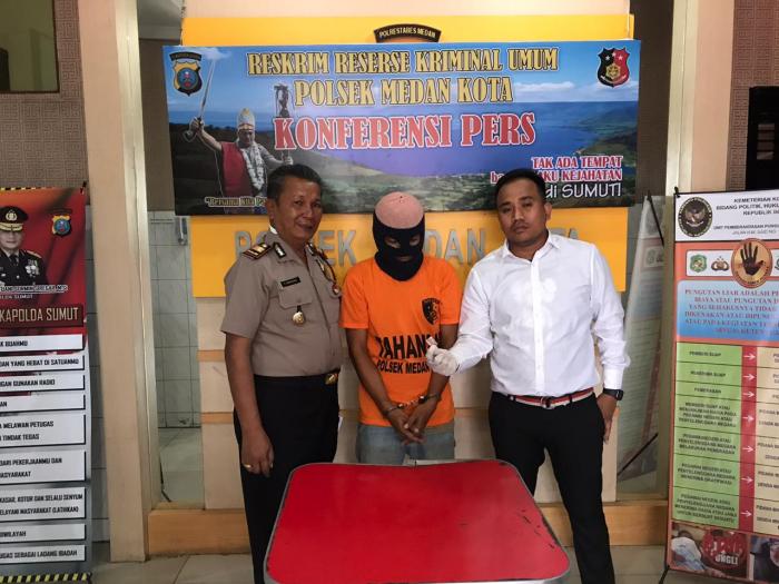 Polsek Medan Kota Ringkus Pemilik 2 Paket Kecil Sabu