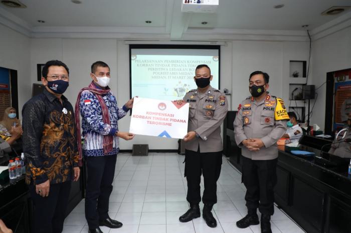 7 Korban Bom Polrestabes Medan Terima Bantuan