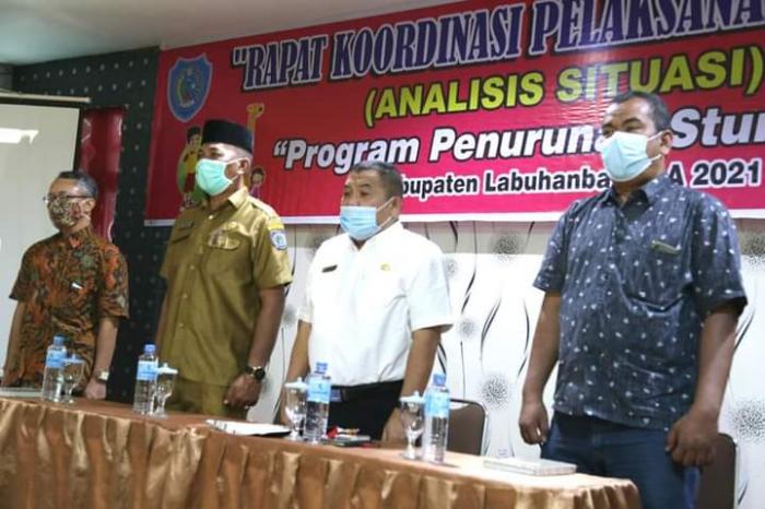 Pemkab Labuhanbatu Gelar Rapat Koordinasi Penanganan Stunting 