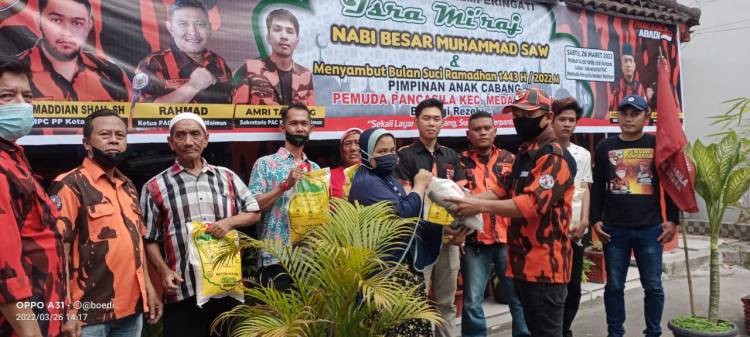 PAC PP Medan Maimun Salurkan Sembako
