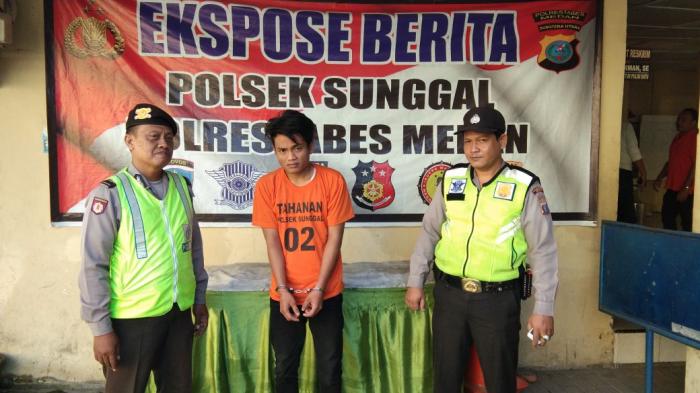 Melawan Ibu, Warga Sunggal Ditangkap Polisi 