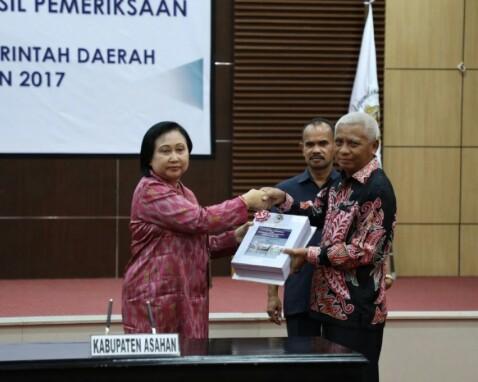 Wakil Bupati Asahan Terima WTP dari BPK RI Perwakilan Sumut