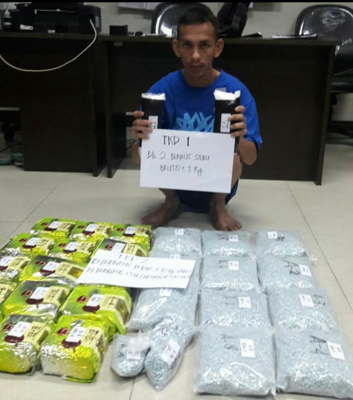 44,7 Kg Sabu Diamankan, BNN Tembak Mati Lagi Bandar Narkoba