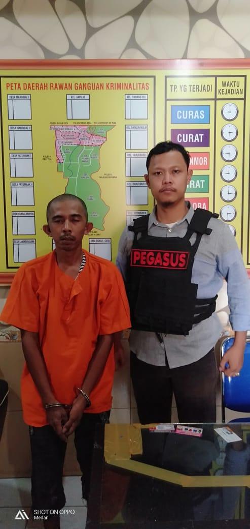 Pegasus Polsek Patumbak Bekuk Pembeli Sabu di Batangkuis 
