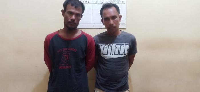 Polsek Pantai Cermin Amankan 2 Pemakai Sabu