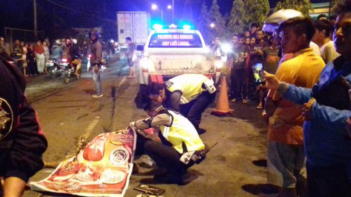 Dua Sejoli Tewas Terlindas Truk 