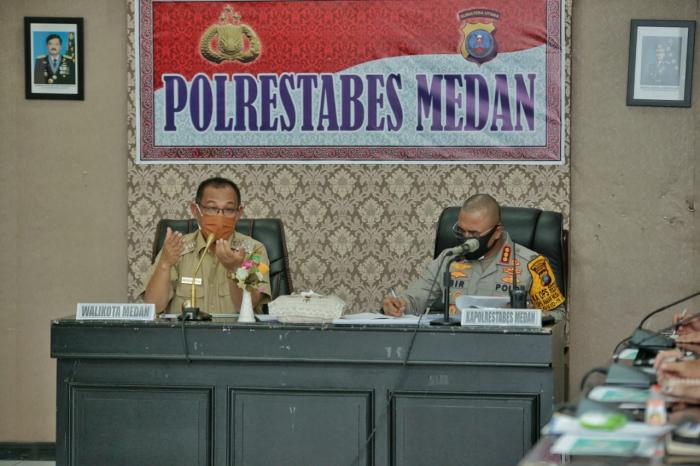 Sempurnakan Ranperwal Karantina Penanganan Covid-19, Akhyar Minta Masukan Kapolrestabes 