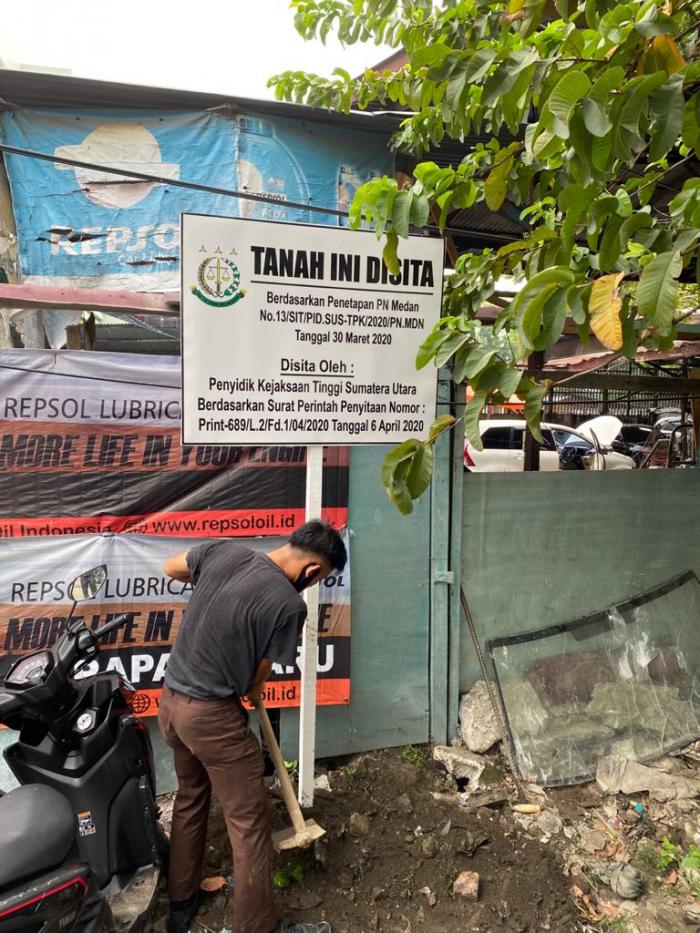Kejatisu Sita Lahan PT KAI Seluas di Jalan Perintis Kemerdekaan