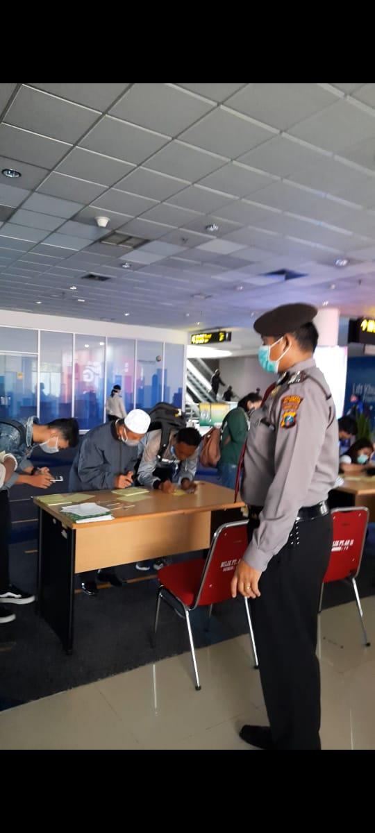 Polres Deliserdang Cek Kesiapan KKP Bandara Kualanamu Sambut Kedatangan TKI