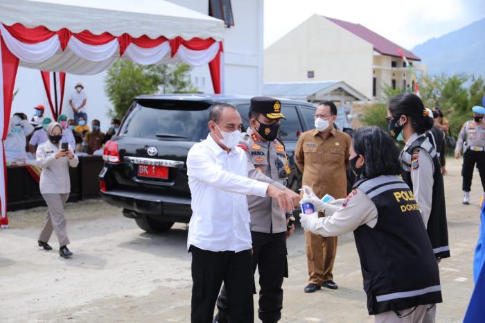 Kapoldasu Resmikan Pos Polisi Pariwisata Danau Toba
