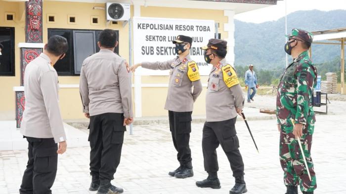 Kapoldasu dan Pangdam Cek Kesiapan Peresmian Pospol Subsektor Ajibata